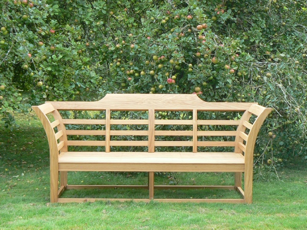 Loggia Daybed 6 x 2 feet painted Dolphin Blue