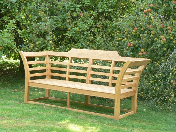 Loggia Daybed 6 x 2 feet painted Dolphin Blue