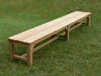Backless Bench - Slatted Style, large