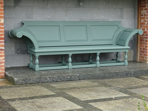 Extra Large Seat - Kentian Style, painted Smoke Green