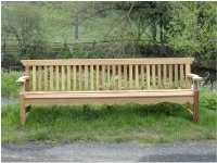 Large Garden Seat - Peacock Style