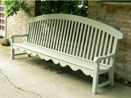 Large Seat - Windsor Style, painted Lichen Green