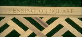 Inscriptions - garden seat