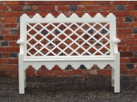 Garden Two Seater Seat - Indian Lattice Style